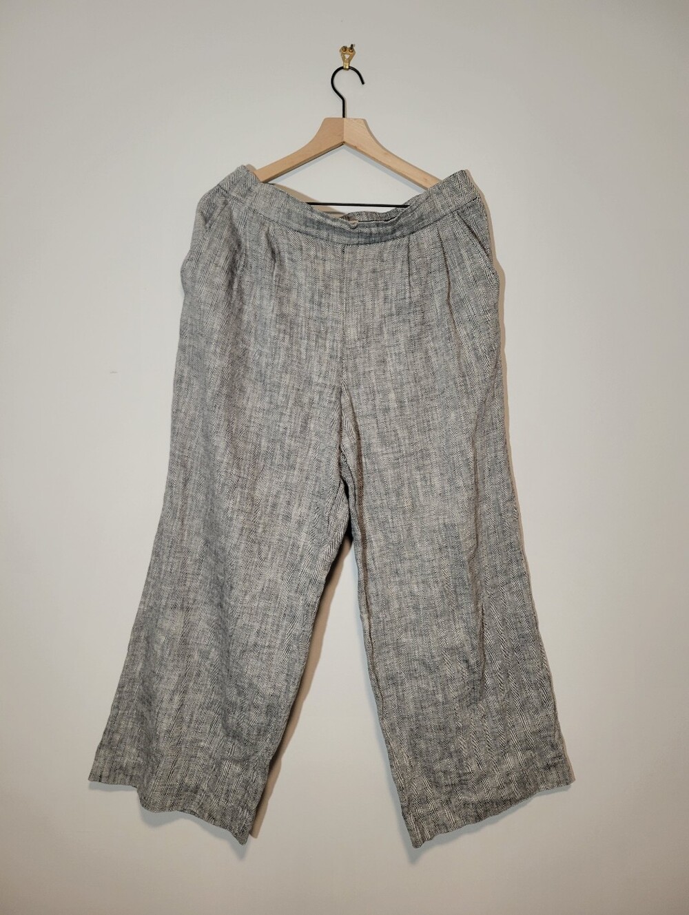 Linen And Cotton Blend Fall Pants